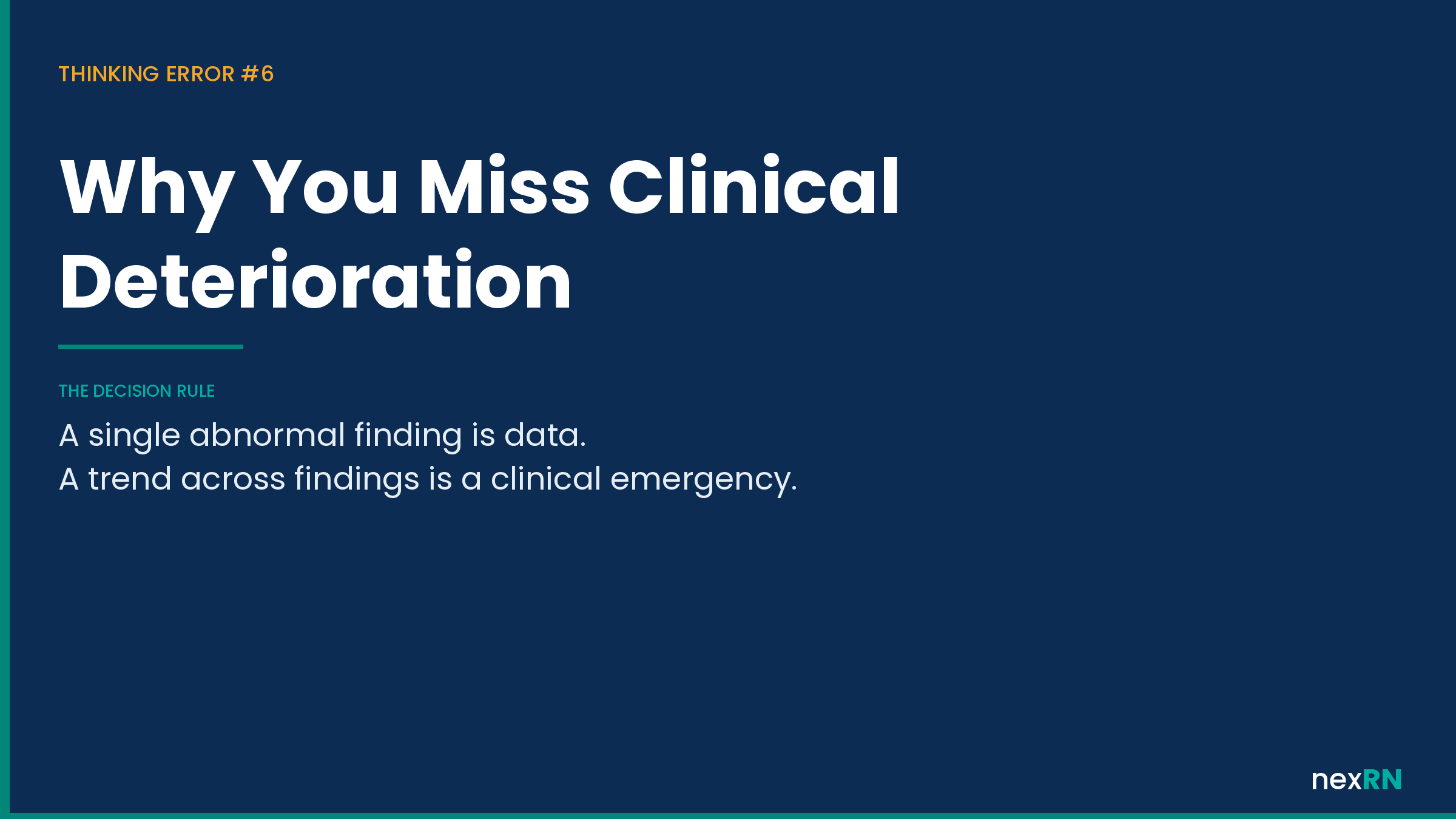 Why You Miss Clinical Deterioration on NCLEX Questions
