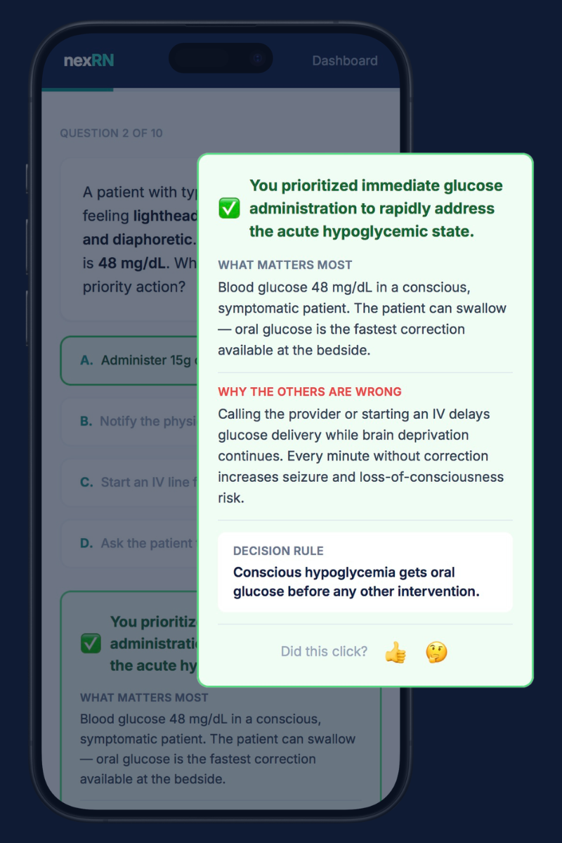 Correct answer example